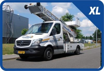 verhuislift XL op bestelwagenchassis